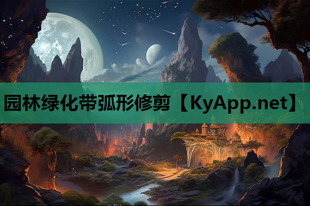 园林绿化带弧形修剪
