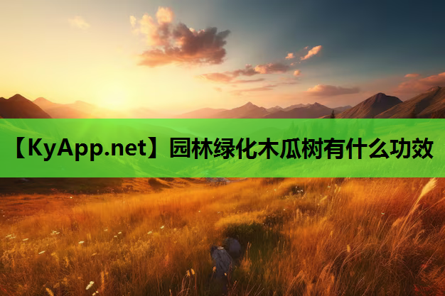 园林绿化木瓜树有什么功效