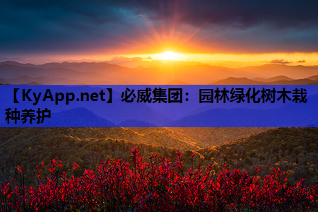 必威集团：园林绿化树木栽种养护