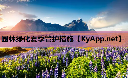 园林绿化夏季管护措施