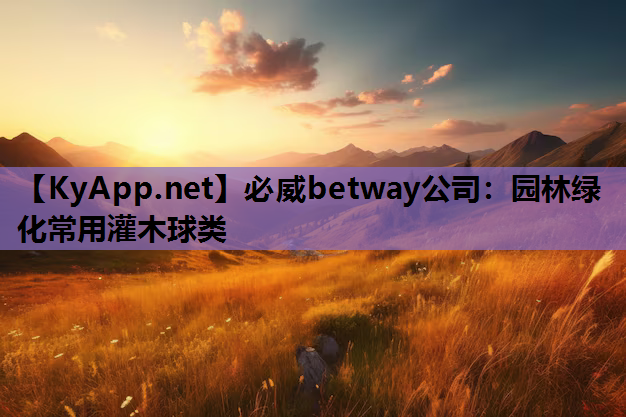 园林绿化常用灌木球类