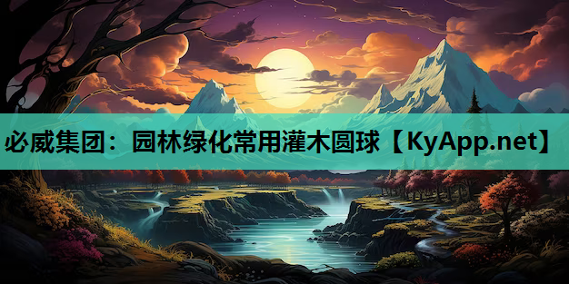园林绿化常用灌木圆球