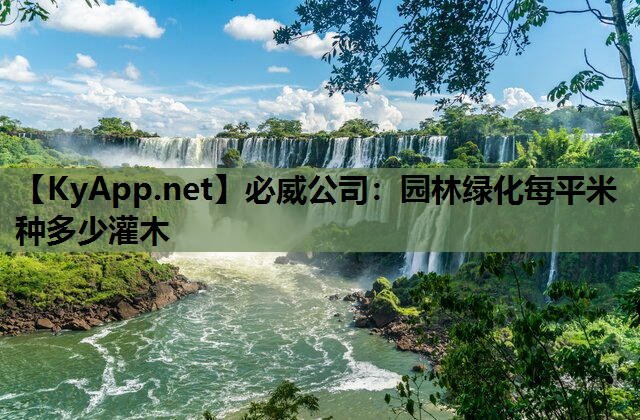 园林绿化每平米种多少灌木
