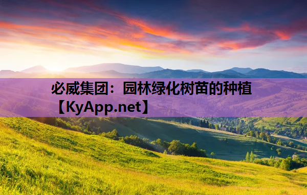 园林绿化树苗的种植