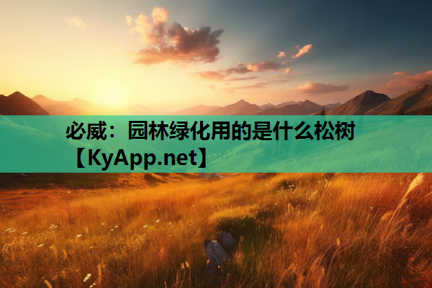 园林绿化用的是什么松树